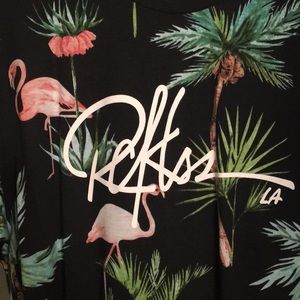 Young & Reckless flamingo shirt NEW
